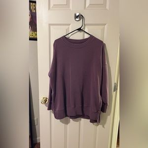 Large, purple Aerie sweatshirt